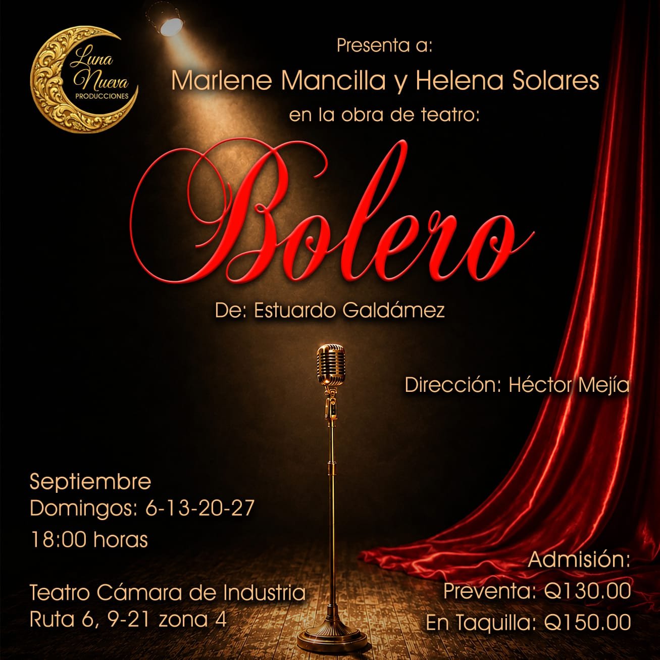 Obra de teatro Bolero